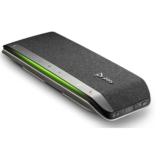 Poly - Sync 40 Smart -Speakerphone (Plantronics) - Flexible Work Spaces - Connect to PC/Mac via Combined USB-A/USB-C -Cable and Smartphones via -Bluetooth - Works with Teams, Zoom & More