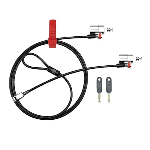 Kensington K64638WW ClickSafe Keyed Twin Laptop Lock Black Twin Keyed Lock