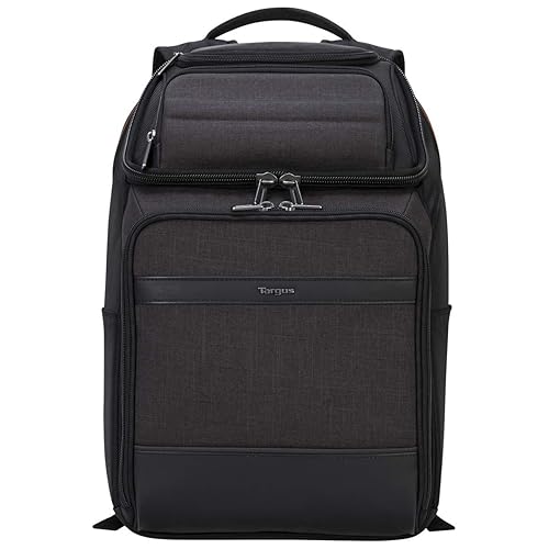 Targus CitySmart EVA Pro Travel Business Commuter and Checkpoint-Friendly Backpack with Protective Sleeve for 15.6-Inch Laptop, Gray (TSB895) Pro Backpack
