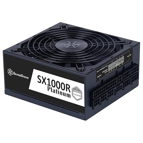 SilverStone Technology SX1000R Platinum Cybenetics Platinum 1000W SFX12V 4.0 & PCIe 5.0 Fully Modular SFX-L Power Supply, SST-SX1000R-PL