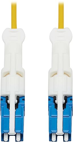 Tripp Lite 400G Duplex Singlemode 9/125 OS2 Fiber Optic Cable (CS-UPC/CS-UPC), Round LSZH Jacket, 1 m, Yellow (N381C-10M)