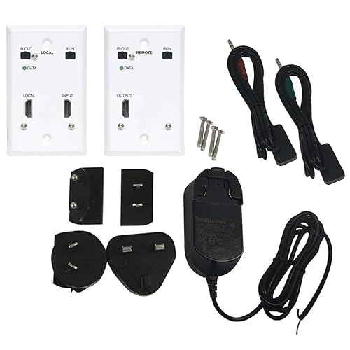 Tripp Lite HDMI Over Cat6 Extender Kit Wallplate Transmitter Receiver 4K (B127A-1A1-FHFH)