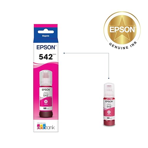 EPSON 542 EcoTank Ink Ultra-high Capacity Bottle Black (T542120-S) Works with EcoTank Pro ET-5150, ET-5170, ET-5180, ET-5800, ET-5850, ET-5880, ET-16600, ET-16650