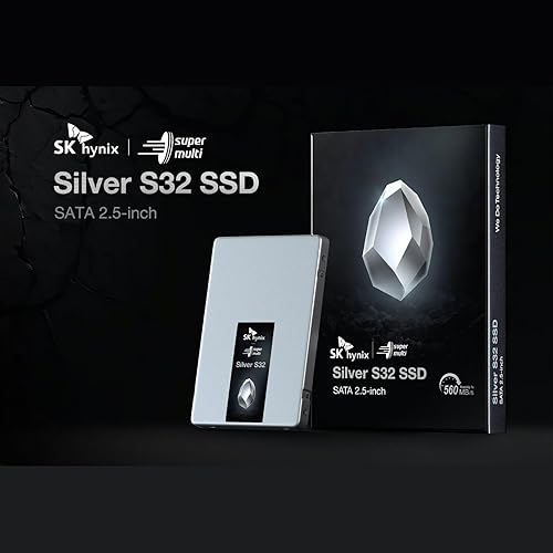 SK hynix 1TB Internal SSD, SATA III 2.5-inch, Silver S32 Series, TLC NAND Flash, 560MB/s Read Speed, 510MB/s Write Speed