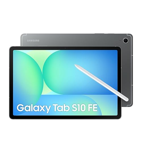 Samsung Galaxy Tab S10 FE Gray 128GB - AI Tablet, 10.9, 90Hz, 13MP Camera, IP68, S Pen Included (CAD Version & Warranty)