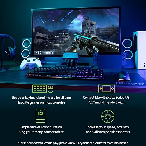 IOGEAR KeyMander 2 Keyboard/Mouse Adapter Plus Controller Crossover- GE1337P2