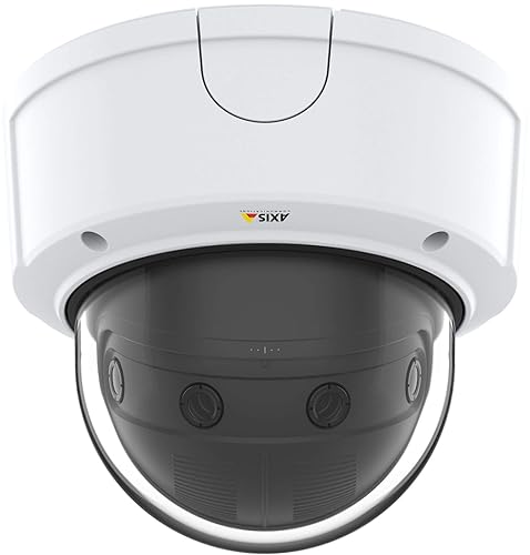 Axis Communications Panoramic Camera - Dome - Color - 8.3 MP - 4320 x 1920-4K - Fixed Focal - Audio - GbE - MJPEG, H.264, AVC - PoE Class 3