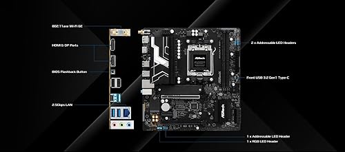 ASRock Placa Base B850M-X WiFi B850 AM5 Micro ATX WiFi R2.0 PCIe 4.0