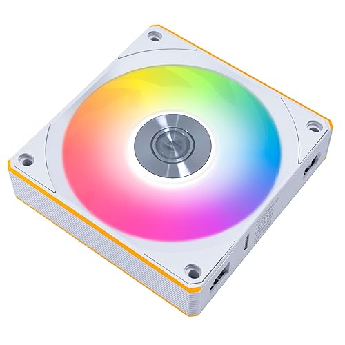 Lian Li UNI Fan CL120 ARGB PWM Fan - Single Pack - 2.4 GHz Wireless Signal RGB & PC Case Fans Control - 28mm FDB - Daisy-Chain - Low Noise - Controller NOT Included & Required - White (12CL1W1W) 120 White