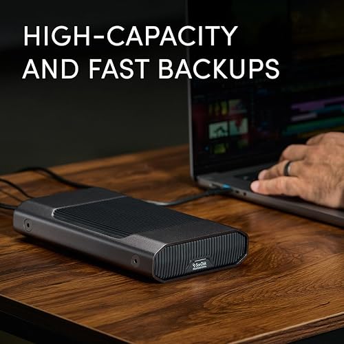 SanDisk Professional 26TB G-Drive Enterprise-Class External Desktop Hard Drive - 7200RPM Ultrastar HDD Inside, USB-C (10Gbps), USB 3.2 Gen 2, Mac Ready - SDPHF1A-026T-NBAAD