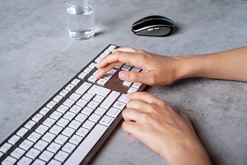 Cherry Americas JK-9110US-1 Kw 9100 Slim Wrls & Rechargablewrls Keyboard For Mac Silver/white