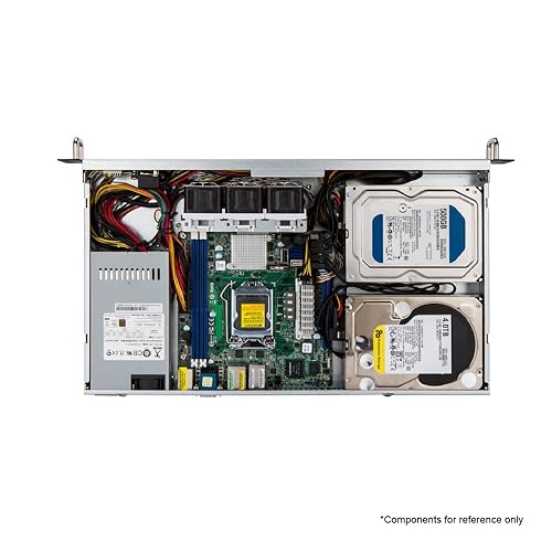 IN-WIN IW-RF100S-S265 1U Short Depth Mini-ITX Rackmount Server Chassis, 265W