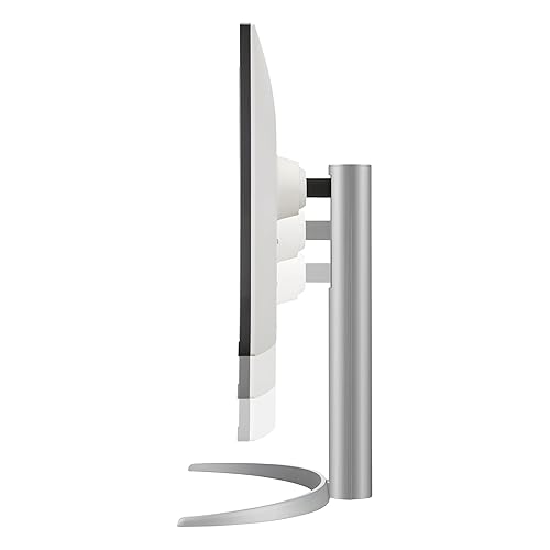 LG 27UP650K-W Monitor 27” UHD (3840 x 2160) IPS Display, VESA DisplayHDR 400, DCI-P3 95% Color Gamut, 3-Side Virtually Borderless Display, Height/Pivot/Tilt Adjustable Stand – Silver