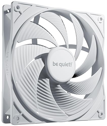 be quiet! Pure Wings 3 140mm PWM high-Speed White Fan | Speed-regulating Closed Loop Motor | High top-end Speed | Low Minimum RPM | Optimized Fan Frame | Extraordinary air Pressure | BL113 PW 3 140 PWM High-Speed White
