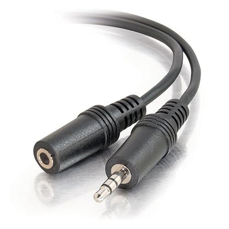 C2G 40408 3.5mm M/F Stereo Audio Extension Cable, Black (12 feet, 3.65 Meters) 12.00 Foot