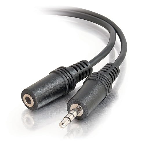 C2G 40408 3.5mm M/F Stereo Audio Extension Cable, Black (12 feet, 3.65 Meters) 12.00 Foot