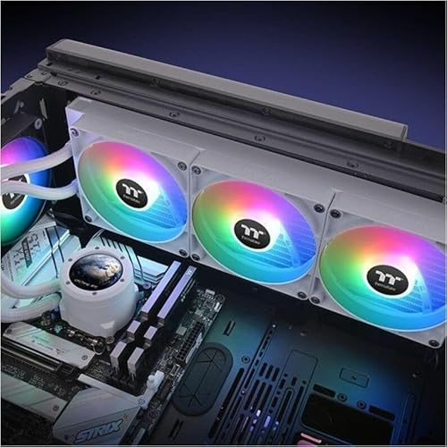 Thermaltake TH420 V2 Ultra ARGB Sync/AlO Liquid Cooler/ARGB Fan 140 * 3/PWM 500~1800rpm/Water Block 2.1 LCD/White, CL-W407-PL14SW-A