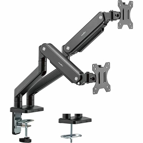 Rocstor ERGOREACH EP9 Premium Dual Ergonomic Monitor ARM C-CLAMP & Grommet - Supports