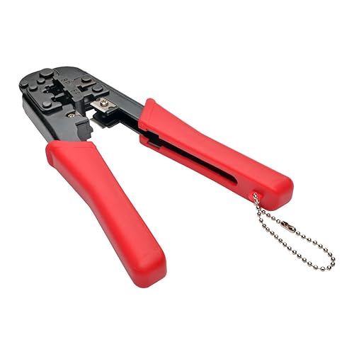 Tripp Lite T016-004-K 4-Piece Network Installer Tool Kit, Cable Tester, Crimper, LSA Punchdown Tool and Stripper RJ11 RJ12 RJ45