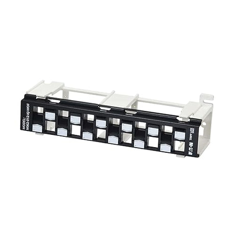 Eaton Tripp Lite 12-Port Wall-Mount Patch Panel for UTP Keystone Jacks, Offset Ports, Vertical or Horizontal Installation, TAA Compliant, Lifetime Manufacturer's Warranty (N062-012-KJ-WOF)