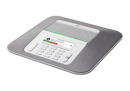 Cisco IP Conference Phone 7832 with Multiplatform Firmware, 360-Degree Microphone Coverage, 3.4-inch Monochrome LCD, Class 2 PoE, Supports 1 Line, 1-Year Limited Hardware Warranty (CP-7832-3PCC-K9=)