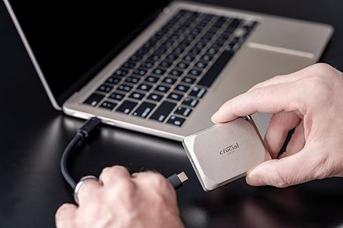 Crucial X9 Pro 1TB USB 3.2 Gen 2 Type-C Portable External SSD for Apple Mac