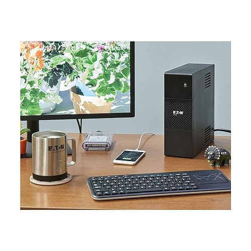 Eaton 5S550 UPS Battery Backup & Surge Protector, 550VA / 330W, AVR, Line Interactive 5S Power Supply 550VA