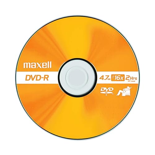 Maxell DVD-R Recordable Disc 4.7 GB 16x Spindle Gold 50/P