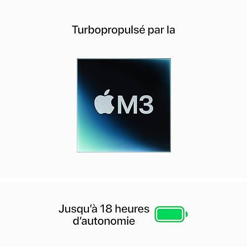 Apple 2024 MacBook Air 15-inch Laptop with M3 chip: Built for Apple Intelligence, 15.3-inch Liquid Retina Display, 16GB Unified Memory, 512GB SSD Storage; Midnight, French French 16GB Unified Memory / 512GB Storage Midnight