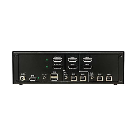 Tripp Lite Secure KVM Switch, 2-Port HDMI, United States Government NIAP-Certified PP4.0 Security, Common Access Card (CAC) Port, 4K @ 60Hz Quality, TAA Compliant, 3-Year Warranty (B002-H2AC2-N4) HDMI 2-Port CAC Port