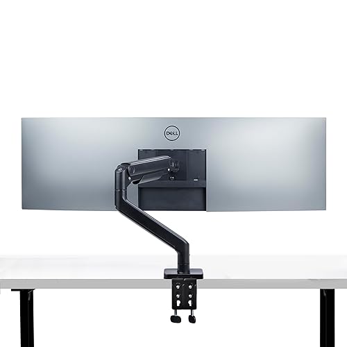 StarTech.com Monitor Desk Mount for up to 49in 32:9 Ultrawide Curved Screen, Mechanical Spring Arm, C-Clamp/Grommet, Max 44lb