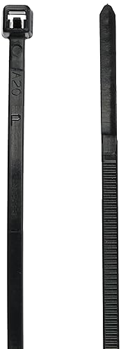 Panduit PLT1M-M0 Cable Tie, Miniature, Weather Resistant Nylon 6.6, 3.9-Inch Length, Black (1,000-Pack)