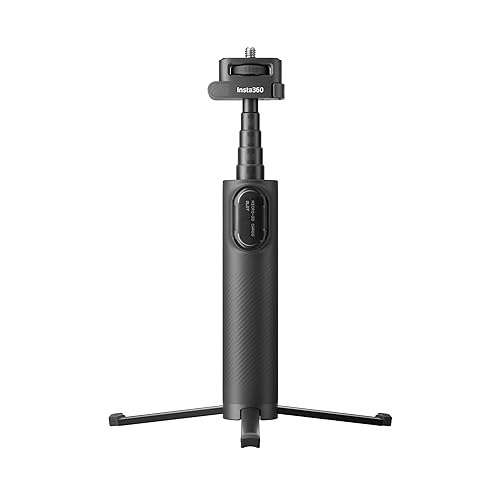 Insta360 Foldable 2-in-1 Selfie Stick, 1/4 Mount, Compatible with X5, X4, X3, Built-in Tripod