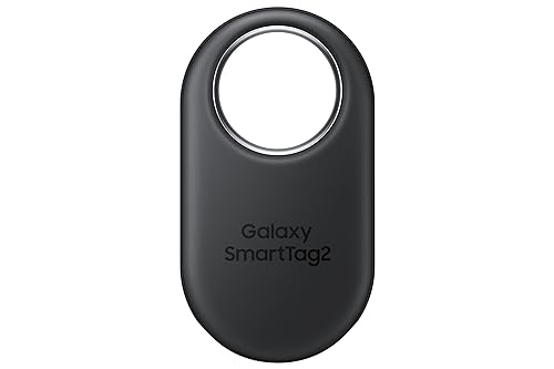 Samsung Galaxy SmartTag2 (1 Pack CAD Warranty) - IP67 Water Resistant Bluetooth Tracker, Long Lasting Battery, NFC tag, Phone, Luggage, pet, Key Finder SmartTag2 (1 Pack) Black
