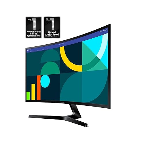 Samsung 27 Essential S3 (S36GD) Series FHD 1800R Curved Computer Monitor, 100Hz, Game Mode, Advanced Eye Comfort, HDMI and D-sub Ports, LS27D366GANXZA, 2024