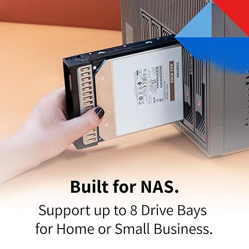 Toshiba N300 10TB NAS 3.5-Inch Internal Hard Drive - CMR SATA 6 Gb/s 7200 RPM 512 MB Cache - HDWG71AXZSTA