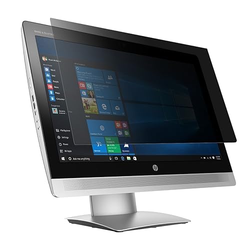 Targus 4Vu Privacy Screen Filter for HP EliteOne 800 All-In-One (16:10 Ratio) Laptop Computer, Landscape/Portrait View, Blue Light Filter to Protect Eye Strain (AST032USZ)