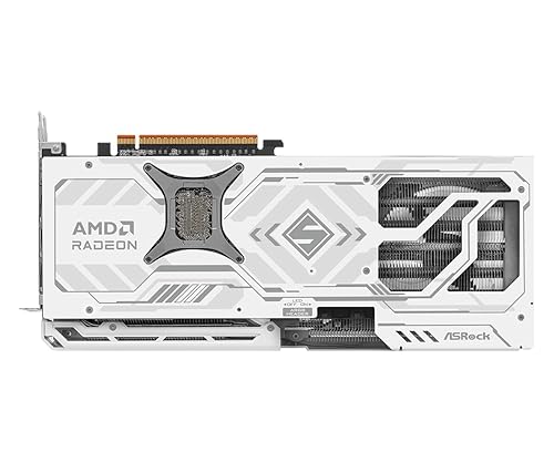 ASRock AMD Radeon RX 9070 Steel Legend 16GB OC GPU 2700 MHz 20 Gbps GDDR6 256Bit (3rd Gen RT 2nd Gen AI Accelerators) PCIe5.0 2x8-pin Triple Fan Graphics Card 700W Air Deflecting HDMI DisplayPort