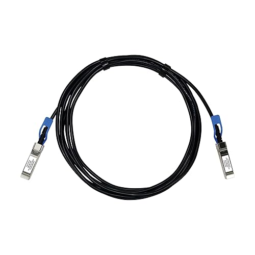 Tripp Lite Series SFP28 to SFP28 25GbE Passive Copper Twinax Direct Attach Cable, 5 Meters / 16.4 Feet, Male-to-Male, SFP-H25G-CU1M Compatible, Black, Lifetime Manufacturer's Warranty (N280-05M-28-BK)