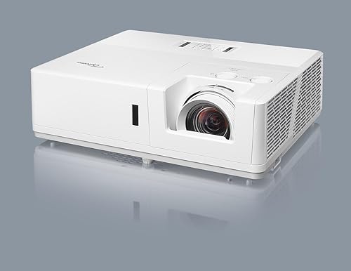 Optoma ZU607T 3D DLP Projector - 16:10 - White - High Dynamic Range (HDR) - Front, Front Ceiling - 30000 Hour Normal Mode - 300,000:1 - 6500 lm - HDMI - USB - Network (RJ-45) - Gaming, Large Venue, Cl