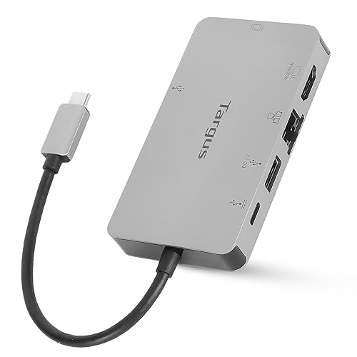 Targus USB C Docking Station, Alt Mode Single Video 4K HDMI/VGA, USB C Laptop Docking Station, 3 Port USB Docking Station for Mac, Windows, Chrome OS, HDMI Hub for Single Monitor (DOCK419USZ)