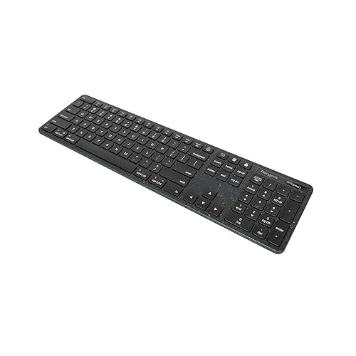 Targus Full-Size Wireless EcoSmart Keyboard 104 Key Keypad – Quiet Clicks – Instant Connectivity with Universal Compatibility (AKB873US)