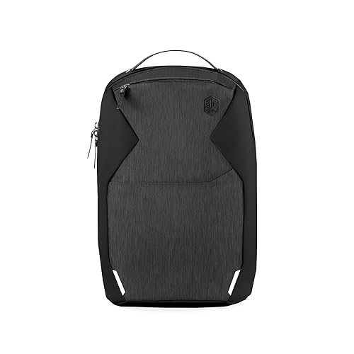 STM Myth 18L Backpack - Durable, Stylish, and Practical Laptop Backpack with Multiple Pockets - Fits 15 Laptop and 16 MacBook Pro with Maximum Laptop Protection - Magnet Black