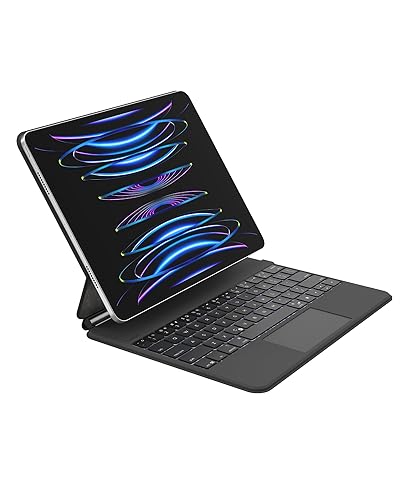 Belkin Pro Keyboard Case w/Magnetic Stand, Backlit Bluetooth Keyboard, Multi-Gesture Controls, Magnetic Apple Pencil Storage Compatibility, & Multimedia Keys for iPad Pro 12.9 - Black