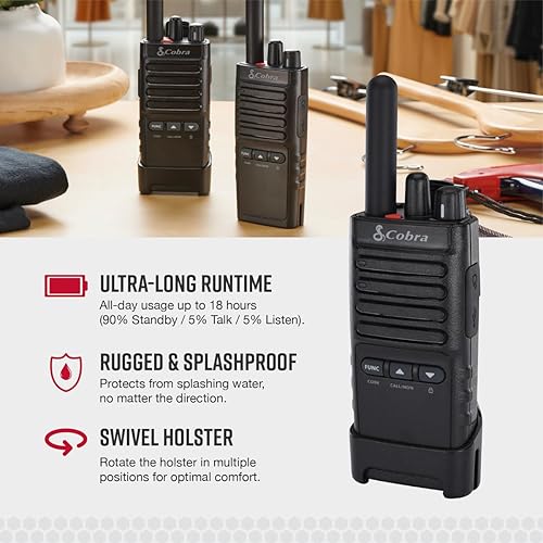 Cobra PX650 UHF Pro Business Radio (Pair)