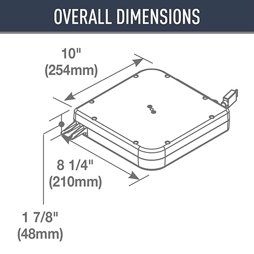 C2G 16235 Wiremold Cable Retractor with HDMI Cable