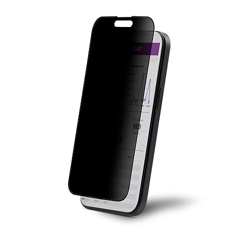 StarTech.com 4-Way Privacy Screen for iPhone 15 Plus, Portrait/Landscape, Touch-Enabled, +/- 30° View, Tempered Glass Filter