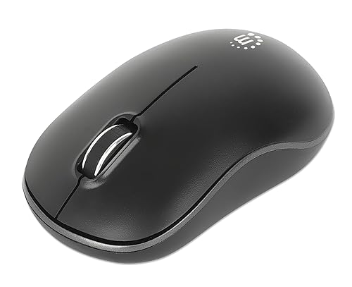 Manhattan Wireless Optical Mouse 3 Buttons 2.4G Black