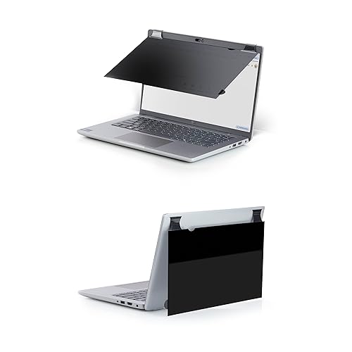 StarTech.com 14.1-inch 16:10 Bright Privacy Screen Filter with Touch, Flip-Over, 75% Light Transmittance, Anti-Glare