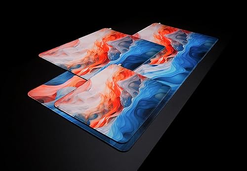 CHERRY XTRFY GP5 Gaming Mousepad Deskmat AMNIS Blue XL (Amnis Blue, Medium) 36.2L x 15.8W inches Amnis Blue